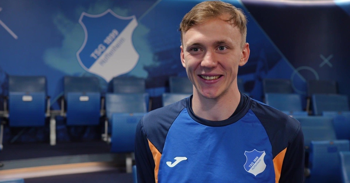 Maximilian Beier von der TSG 1899 Hoffenheim erstmals im Kader der